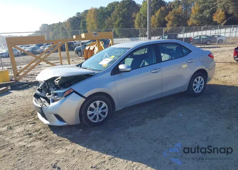 2015 Toyota Corolla L from USA, damaged, VIN 2T1BURHE5FC256750